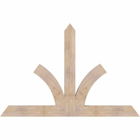 Ekena Millwork Richland Smooth Timber Gable Bracket, Douglas Fir, 72"W x 48"H x 3 1/2"D x 5 1/2"F, 16/12 Pitch GBW072X48X0406RIC00SDF